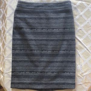 Ann Taylor Petites Navy&White Pencil Skirt Sz 00P